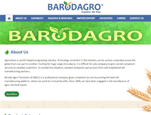 Tablet Screenshot of barodaagro.com